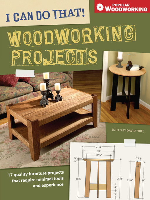 Title details for I Can Do That! Woodworking Projects by David Thiel - Wait list